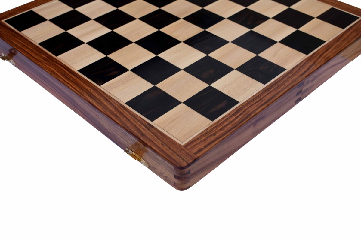 Tournament Series Folding Chess Board Maple/Ebony/Sheesham wood-0