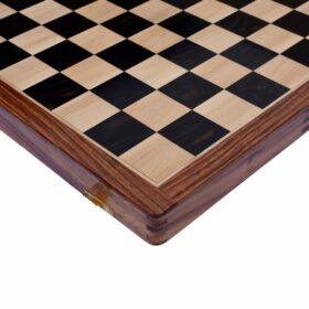 Tournament Series Folding Chess Board Maple/Ebony/Sheesham wood-0