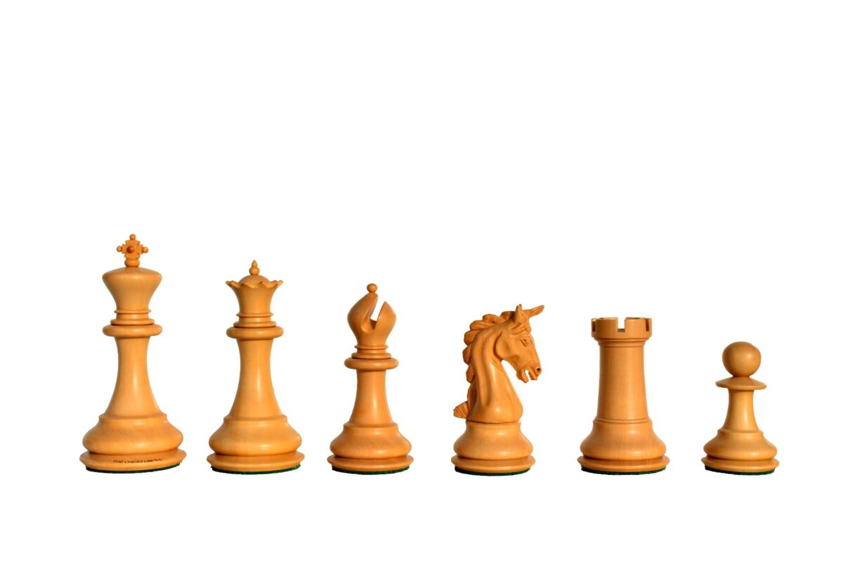 The Cambridge Series Chess Pieces Boxwood & Ebony 4.25" King-7103