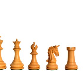 The Cambridge Series Chess Pieces Boxwood & Ebony 4.25" King-7103