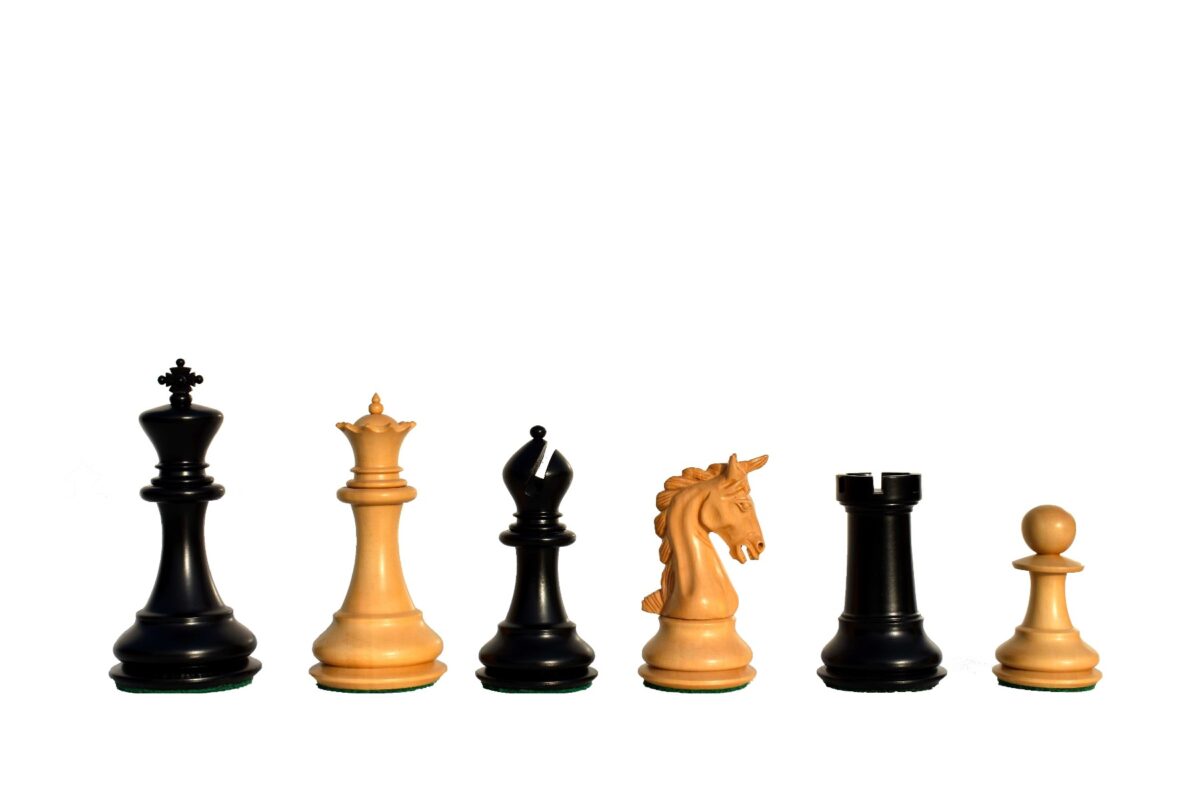 The Cambridge Series Chess Pieces Boxwood & Ebony 4.25" King-7102