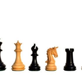 The Cambridge Series Chess Pieces Boxwood & Ebony 4.25" King-7102