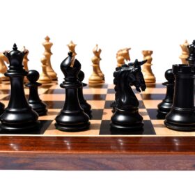 The Cambridge Series Chess Pieces Boxwood & Ebony 4.25" King-7113