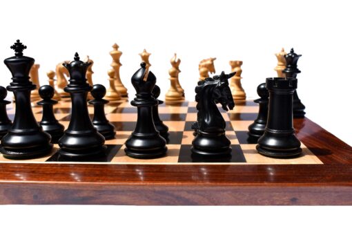 The Cambridge Series Chess Pieces Boxwood & Ebony 4.25" King-7113