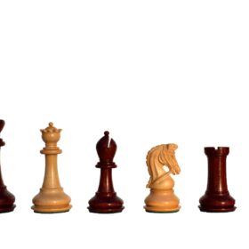 The Sultan Series Chess Pieces Boxwood & Padauk 4.4" King-7151