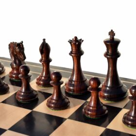 Imperial Series Chess Pieces Boxwood & Rosewood 4.4" King-7440