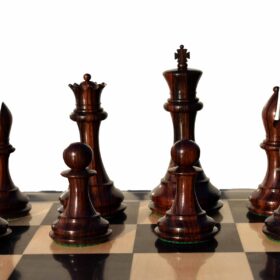 Imperial Series Chess Pieces Boxwood & Rosewood 4.4" King-7441