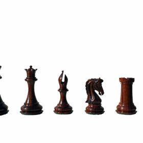 Imperial Series Chess Pieces Boxwood & Rosewood 4.4" King-7432