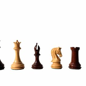 Imperial Series Chess Pieces Boxwood & Rosewood 4.4" King-7430