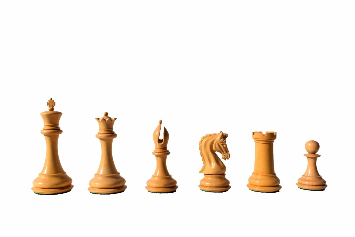 Imperial Series Chess Pieces Boxwood & Rosewood 4.4" King-7431