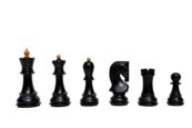 Zagreb 59 Series Chess Pieces Boxwood & Ebony 3.9" King -0