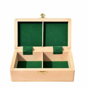 Chess Storage Box Canadian Maple Wood 3.5" King to 4.25" King -0