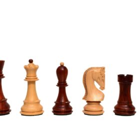 Zagreb 59 Series Chess Pieces Boxwood & Padauk 3.9" King -7301