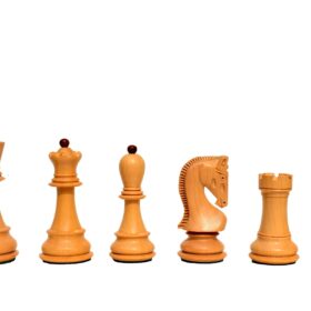 Zagreb 59 Series Chess Pieces Boxwood & Padauk 3.9" King -7302