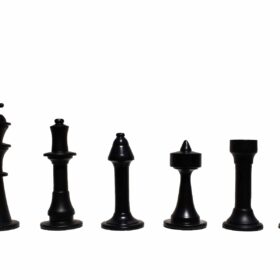 The New York Tower Series Aluminum Chess set Cooper Coated & Black Coated Aluminum chess 4.75" King with 16" chess board-7448