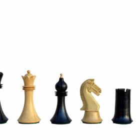 Forever Chessmen Series chess pieces Boxwood & Ebonized 3.5" King-0