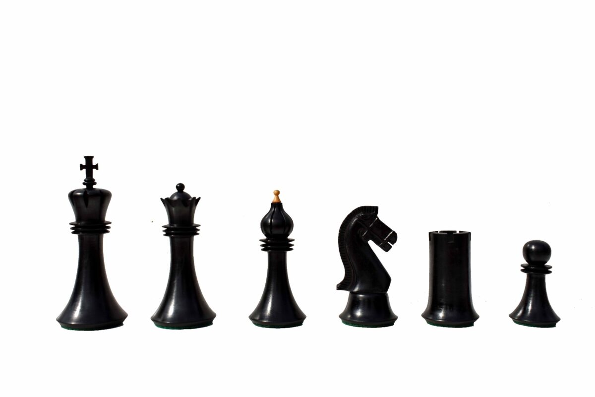 Forever Chessmen Series chess pieces Boxwood & Ebonized 3.5" King-7466