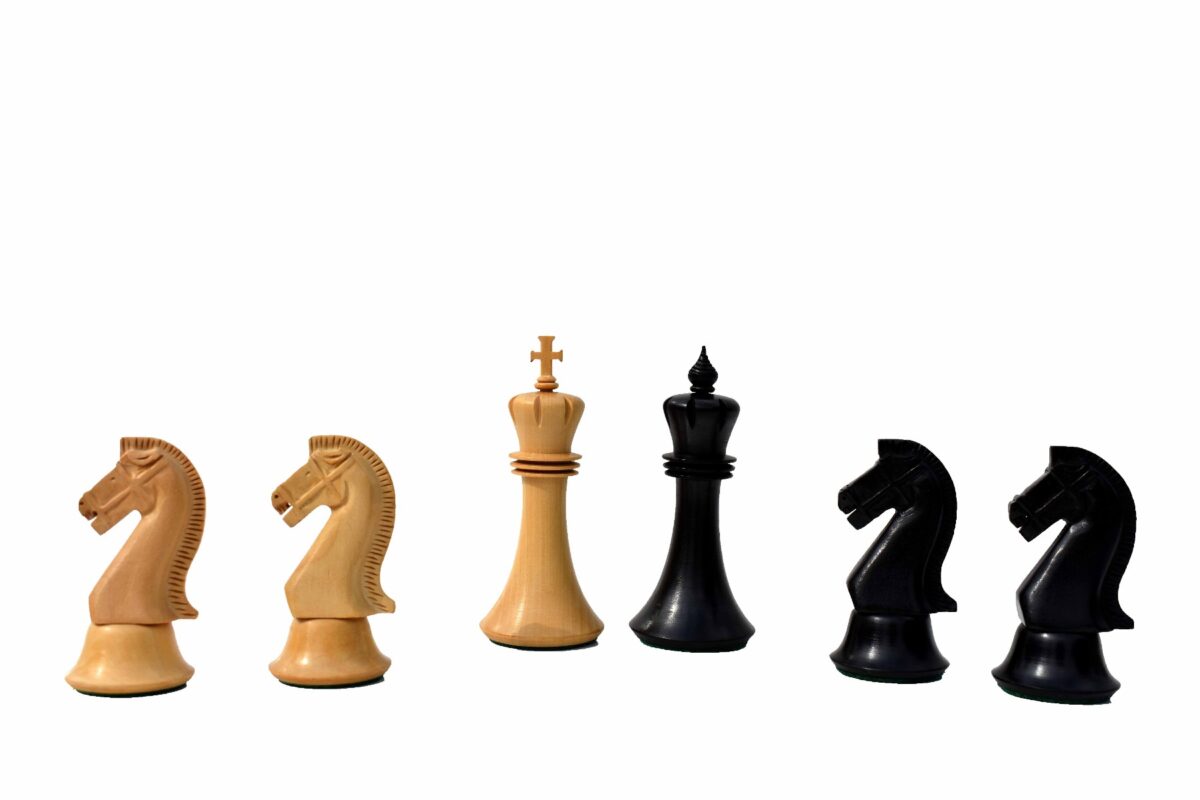 Forever Chessmen Series chess pieces Boxwood & Ebonized 3.5" King-7467