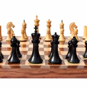 Forever Chessmen Series chess pieces Boxwood & Ebonized 3.5" King-7473