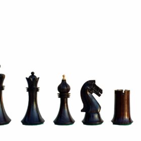 Forever Chessmen Series complete chess set Boxwood & Rosewood 3.5" King with 2" Square chess board-7525