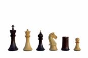 Forever Chessmen Series chess pieces Boxwood & Rosewood 3.5" King-0