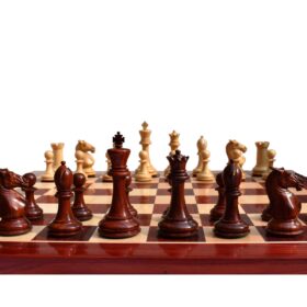 New Hasting Series chess pieces Boxwood & Padauk 4.25" King -7991