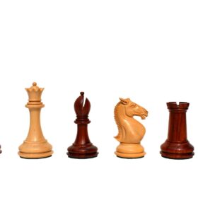 New Hasting Series chess pieces Boxwood & Padauk 4.25" King -7985