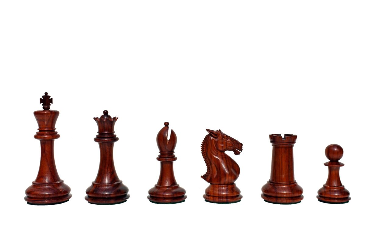 New Hasting Series chess pieces Boxwood & Padauk 4.25" King -7987