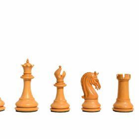 St Joseph Series chess set Boxwood & Ebony 4.25" King with 2.25" square chess board-7924