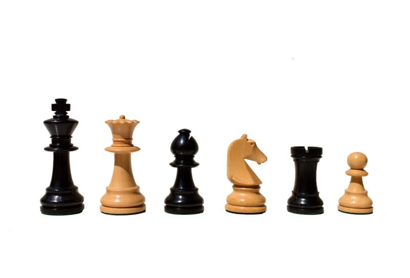 Henri Chavet Series B210 - 1980-1990 reproduction-Chess Pieces 3.625" King-0