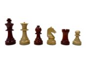 Henri Chavet Series B210 - 1980-1990 reproduction-Chess Pieces 3.625" King-0