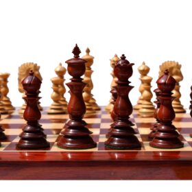 Designer Kings Castle Series Chess pieces Boxwood & Padauk 4.4" King -8250