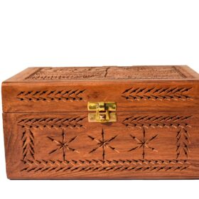 Designer chess pieces luxury storage Box Sheesham wood for 3.5" to 4.25" chess pieces-8344