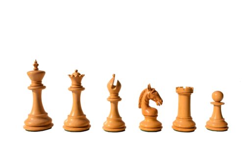 The sheffield Series chess pieces Boxwood & Padauk 4.4" King-8347