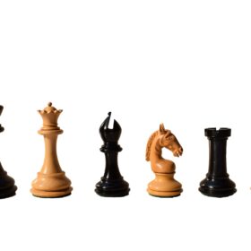 The sheffield Series chess pieces Boxwood & Ebony 4.4" King-8356