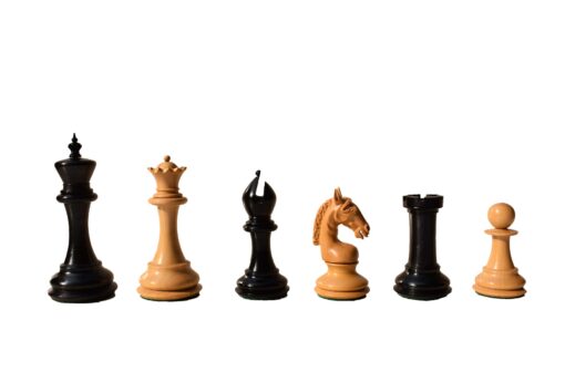 The sheffield Series chess pieces Boxwood & Ebony 4.4" King-8356