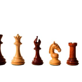 The sheffield Series chess pieces Boxwood & Padauk 4.4" King-8348