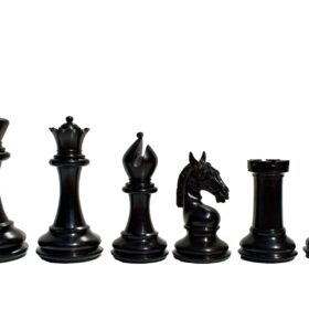 The sheffield Series chess pieces Boxwood & Ebony 4.4" King-0