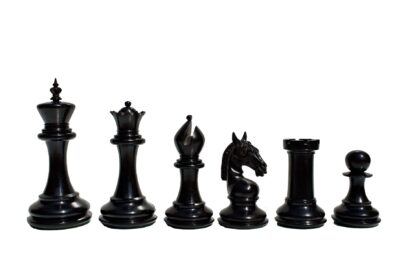 The sheffield Series chess pieces Boxwood & Ebony 4.4" King-0