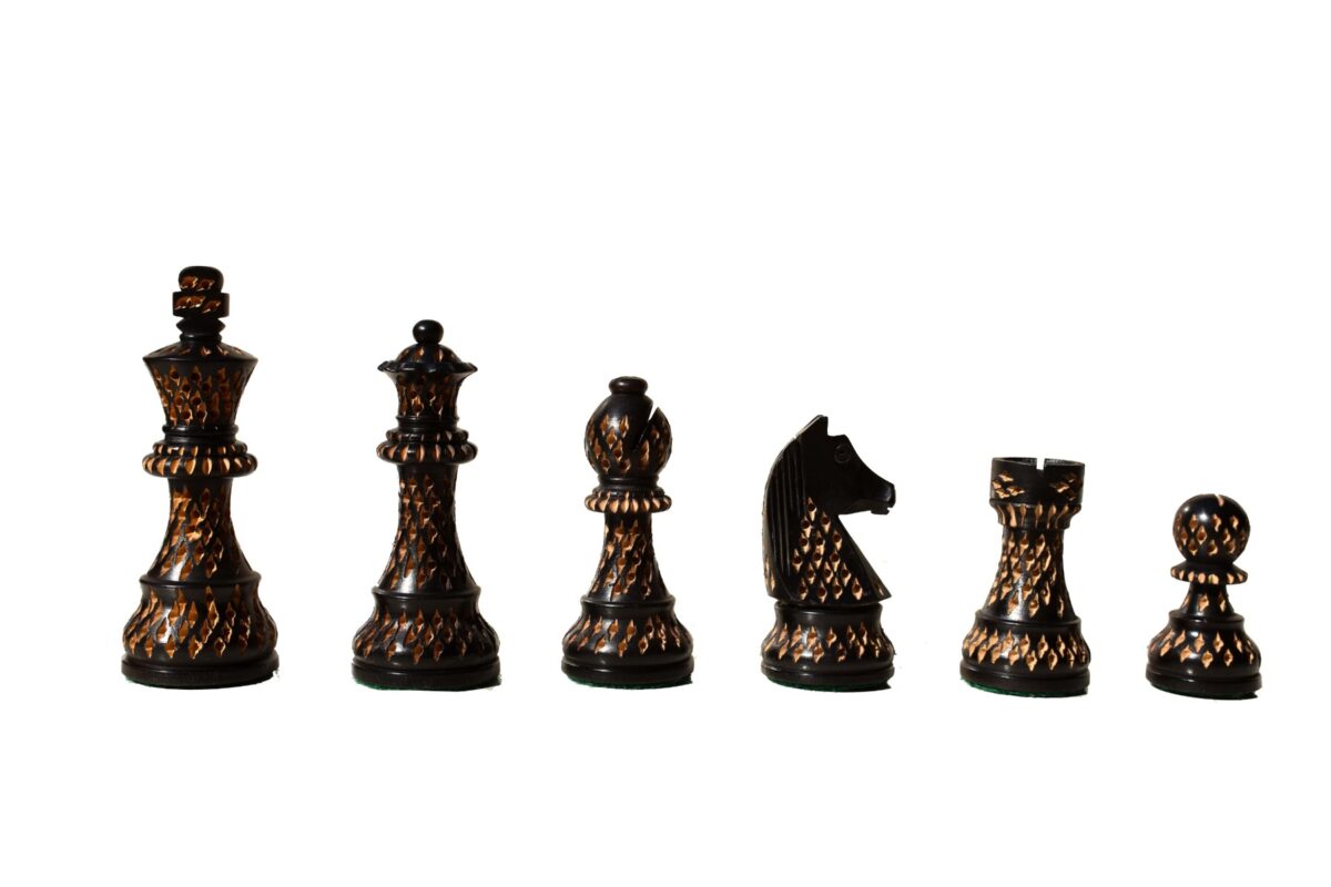 Artistic Champion Series chess pieces Boxwood & Ebonized 3.75" King -8424