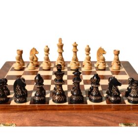 Artistic Champion Series chess set Boxwood & Ebonized 3.75" King with 18" Chess Board-8410