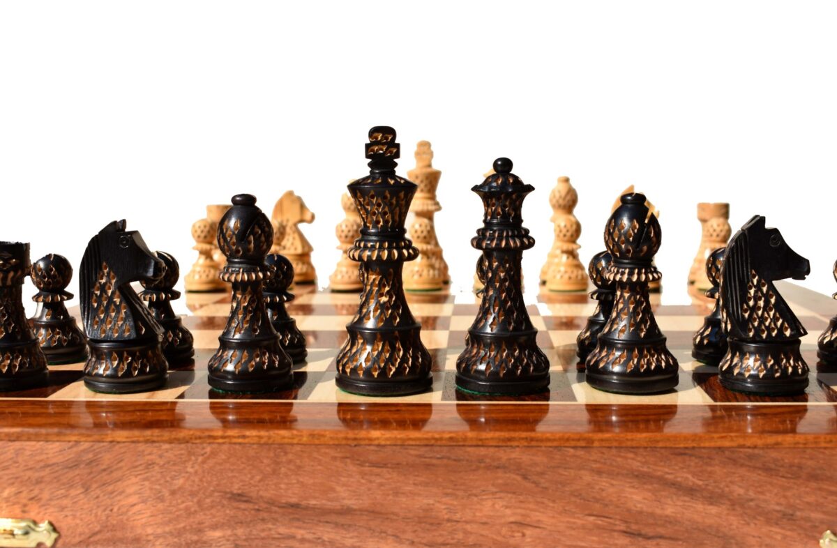 Artistic Champion Series chess pieces Boxwood & Ebonized 3.75" King -8429