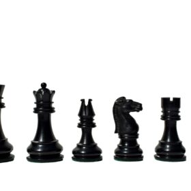 1891 British Imperial Series chess pieces reproduction Boxwood & Ebony 3.75" King -8498