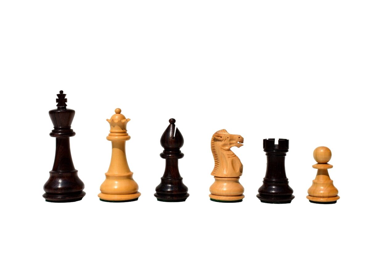 Classic Series chess set Boxwood & Rosewood 3.5" King-8668