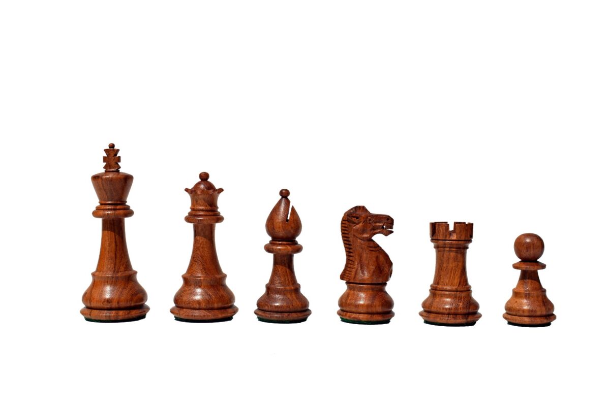 Classic Series chess set Boxwood & Sheesham 3.5" King-8690