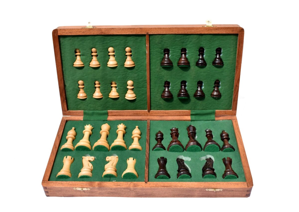 Classic Series chess set Boxwood & Rosewood 3.5" King-8663