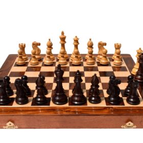 Classic Series chess set Boxwood & Rosewood 3.5" King-8661