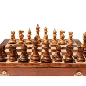 Classic Series chess set Boxwood & Sheesham 3.5" King-8683