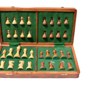 Classic Series chess set Boxwood & Sheesham 3.5" King-8684