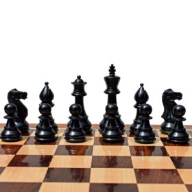 Classic Series chess set Boxwood & Ebonized 3.5" King-8678